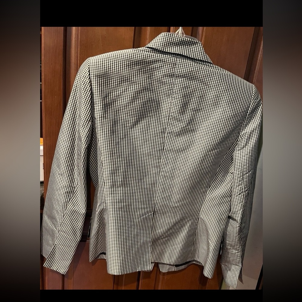 Ann Klein size 8p houndstooth blazer - Picture 8 of 9